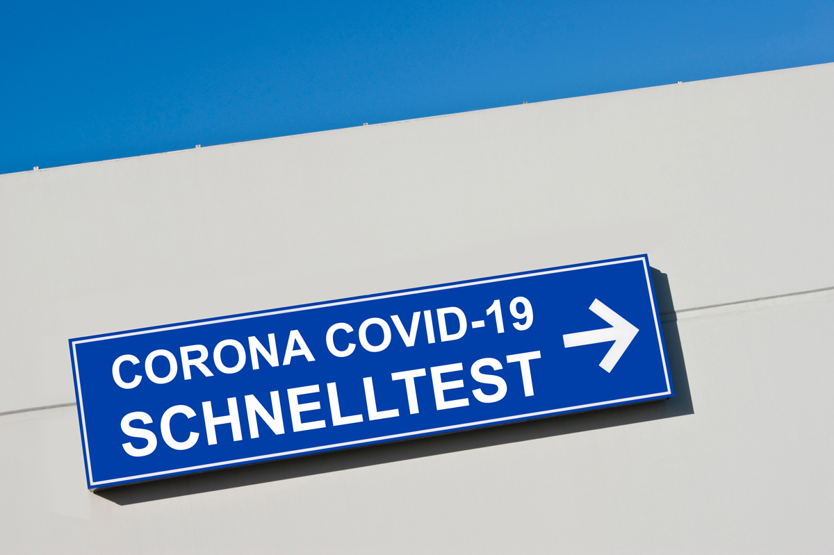 Corona-Schnelltest im Rahmen der Initiative Tests für Freiburg